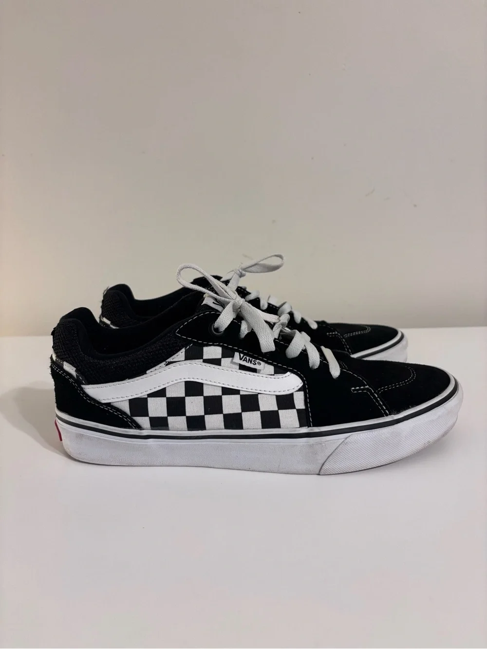 Vans Old Skool Checkerboard Black White Sneakers Men’s 9.5